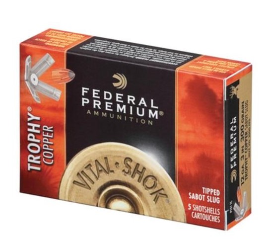 Federal Trophy Copper Sabot Slug 20ga, 2.75", 275gr, 5rd Box