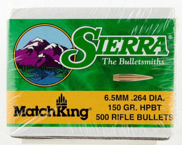 Sierra 1755C MatchKing 6.5Creedmoor 150gr Hollow Point Boat Tail 500/Box