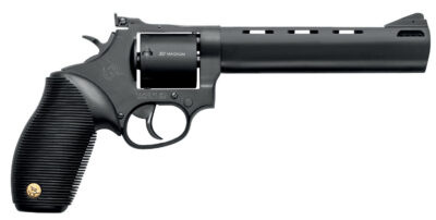 Taurus 2-692061 692  Medium 38 Special +P/357 Mag/9mm Luger 7 Shot 6.50″ Matte Black Vent Rib Barrel, Cylinder & Frame, Black Ribber Grip, Transfer Bar Safety, Exposed Hammer, 2 Cylinders