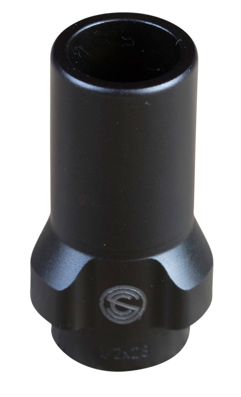 SilencerCo AC2604 3-Lug Muzzle Device 9mm 1/2x28" Threads Black