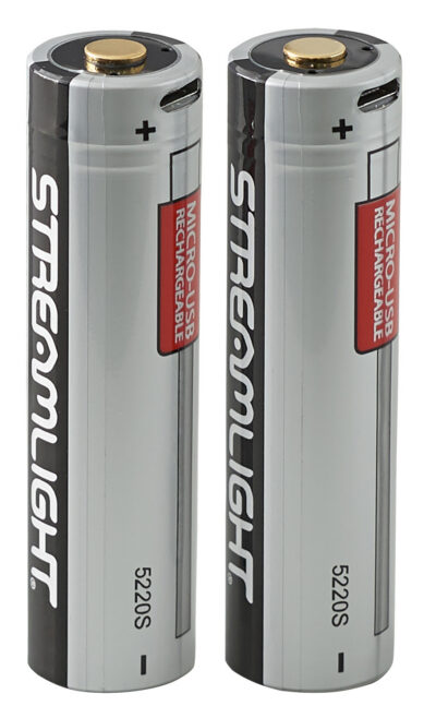 Streamlight 22102 SL-B26  Silver/Black 2,600 mAh Fits PolyTac X USB/ProTac X 90 X USB (2) Single Pack
