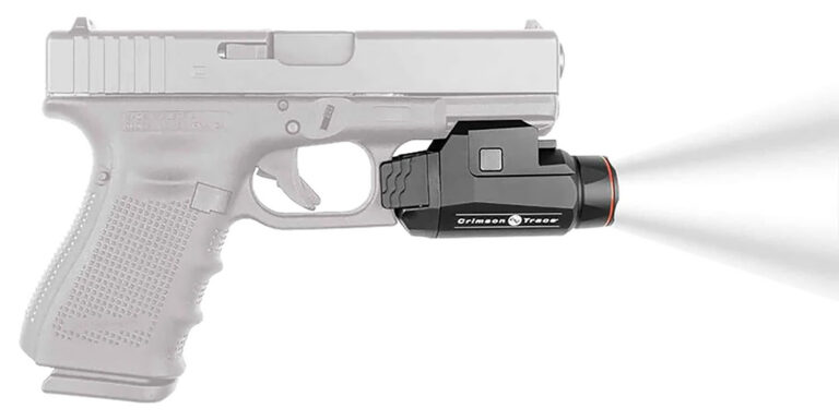 Crimson Trace 0182401 Rail Master  110/420 Lumens, White CREE XPL LED Bulb, Picatinny Rail Mount