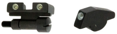 S&W REVOLVER TRU-DOT~ ADJUSTABLE TRITIUM NIGHT SIGHT SET S&W K,L,N FRAME EXC MTN GUNS(ADJ FACT REAR & PIN-ON FRONT)