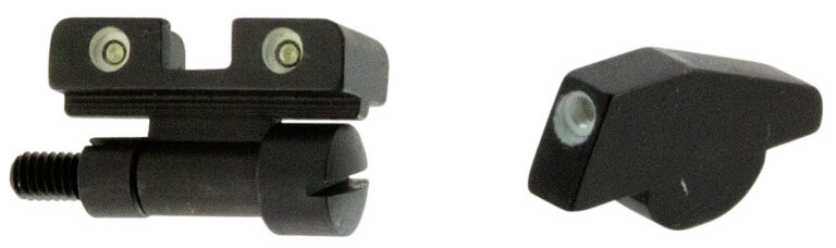 S&W REVOLVER TRU-DOT~ ADJUSTABLE TRITIUM NIGHT SIGHT SET S&W K,L,N FRAME EXC MTN GUNS(ADJ FACT REAR & PIN-ON FRONT)