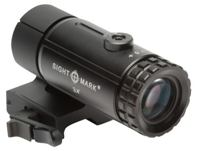 Sightmark SM19063 T-3 Magnifier 3X  with Flip to Side Mount Matte Black 3 x 23mm
