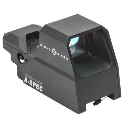 Sightmark SM26032 Ultra Shot A-Spec Open Reflex Sight Matte Black 1 x 33 mm x 24 mm 3 MOA Red Dot/5 MOA Red Dot/50 MOA Circle Multi Reticle