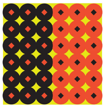 Birchwood Casey 34117 Shoot-N-C  Self-Adhesive 1″ Diamond/Circle Orange/Black 43