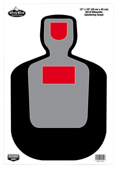 Birchwood Casey 35717 Dirty Bird  Silhouette Tagboard Hanging Pistol 12″ x 18″ Multi-Color 8 Per Pkg