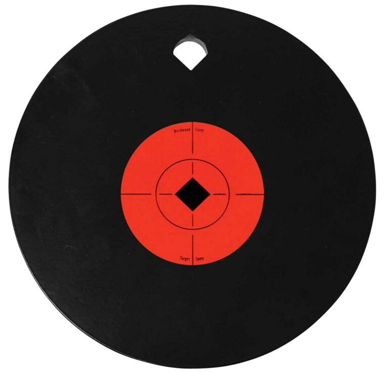 B/C 8" GONG ONE HOLE 3/8" AR500 STL