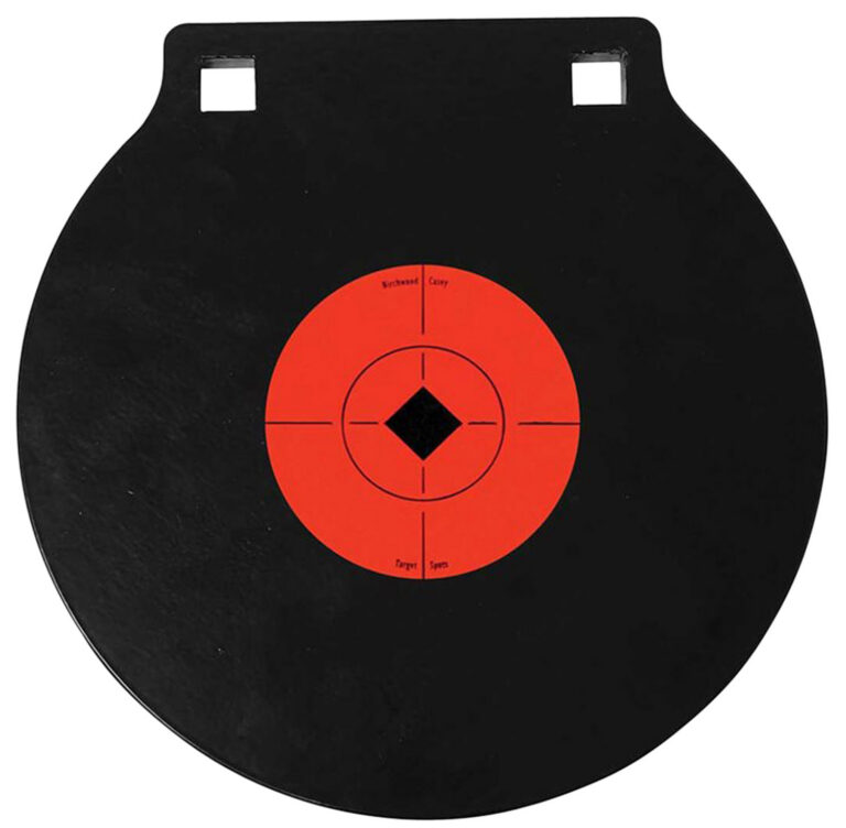 B/C 8" GONG TWO HOLE 3/8" AR500 STL