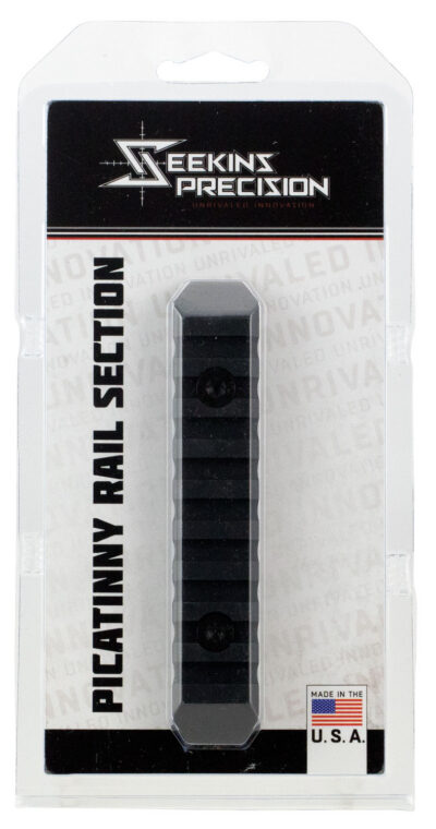 Seekins Precision 0010560081 M-Lok Picatinny Rail 9 Slots 6061-T6 Aluminum Black