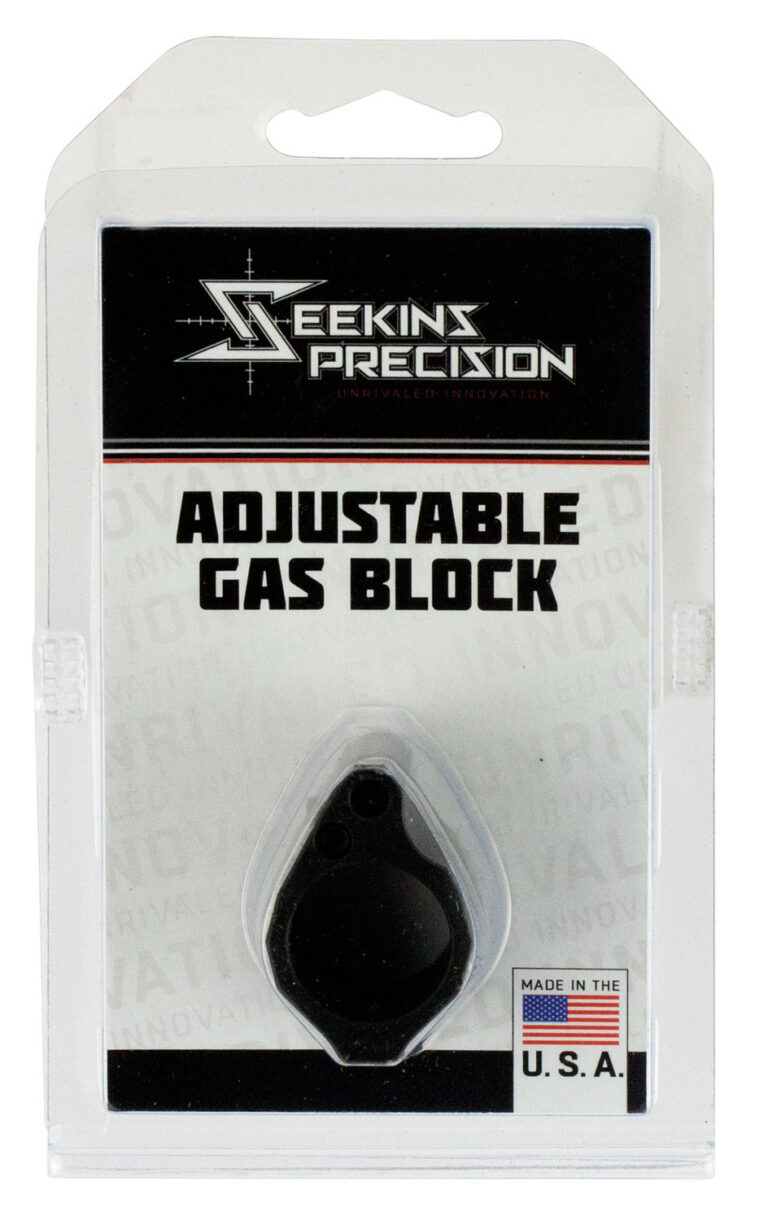 Seekins Precision 0011510031 Low Profile Adjustable Gas Block 1.37" x .94" Black