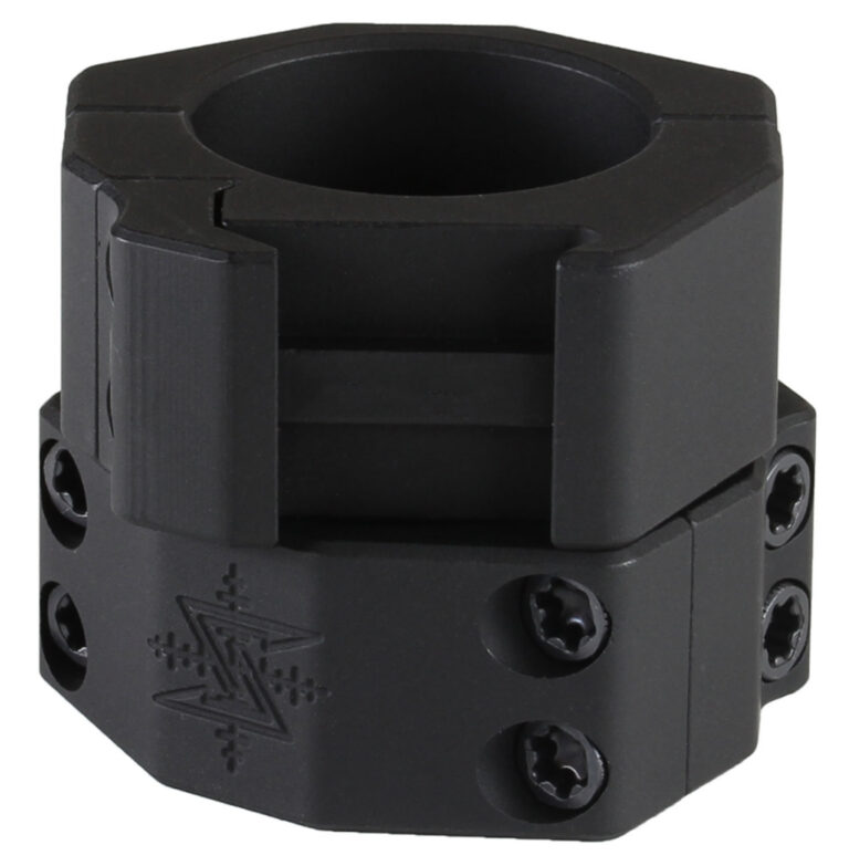 Seekins Precision 0010620006 30mm Scope Ring Set Low 7075 T6 Aluminum Black Hard