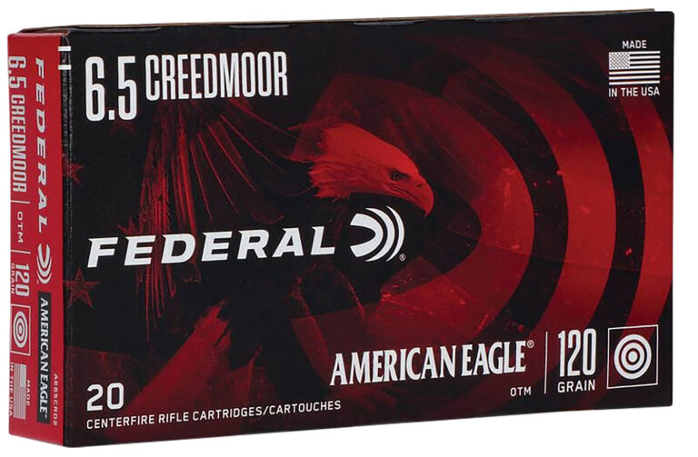AMERICAN EAGLE 6.5 CREEDMOOR AMMUNITION AMERICAN EAGLE 6.5MM CREEDMOOR 120GR OPEN TIP MATCH 20/BOX