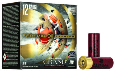 Federal GMT11875 Premium Gold Medal Paper 12Gauge 2.75″ 1 1/8oz 7.5Shot 25 Per Box/10 Case