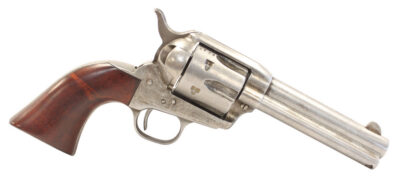 Taylors & Company 555111 1873 Cattleman 45 Colt (LC) Caliber with 4.75″ Barrel, 6rd Capacity Cylinder, Overall Antique Finish Steel & Walnut Grip