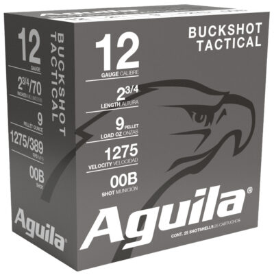 Aguila 1CHB1320 Field  12 Gauge 2.75″ 00 Buck Shot 25 Bx/ 10 Cs