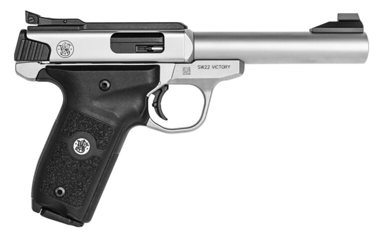 SW22 VICTORY TARGET 22LR 10+1 5.5'' SS SW22 VICTORY TARGET 22LR 5.5'' BBL (2)10RD MAGS STAINLESS