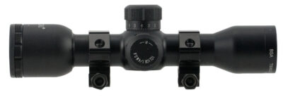 BSA TW4X30 Tactical Weapon  Black Matte 4x 30mm 1″ Tube Mil-Dot Reticle Features AR & SKS Mounts & Rings