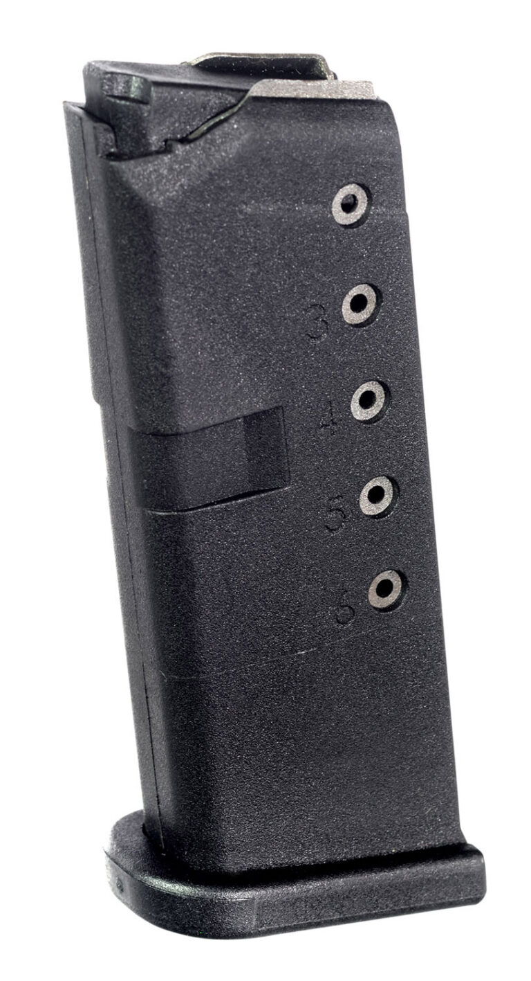 ProMag GLK12 Standard 6rd 9mm Luger Compatible w/ Glock 43 Black DuPont Zytel Polymer