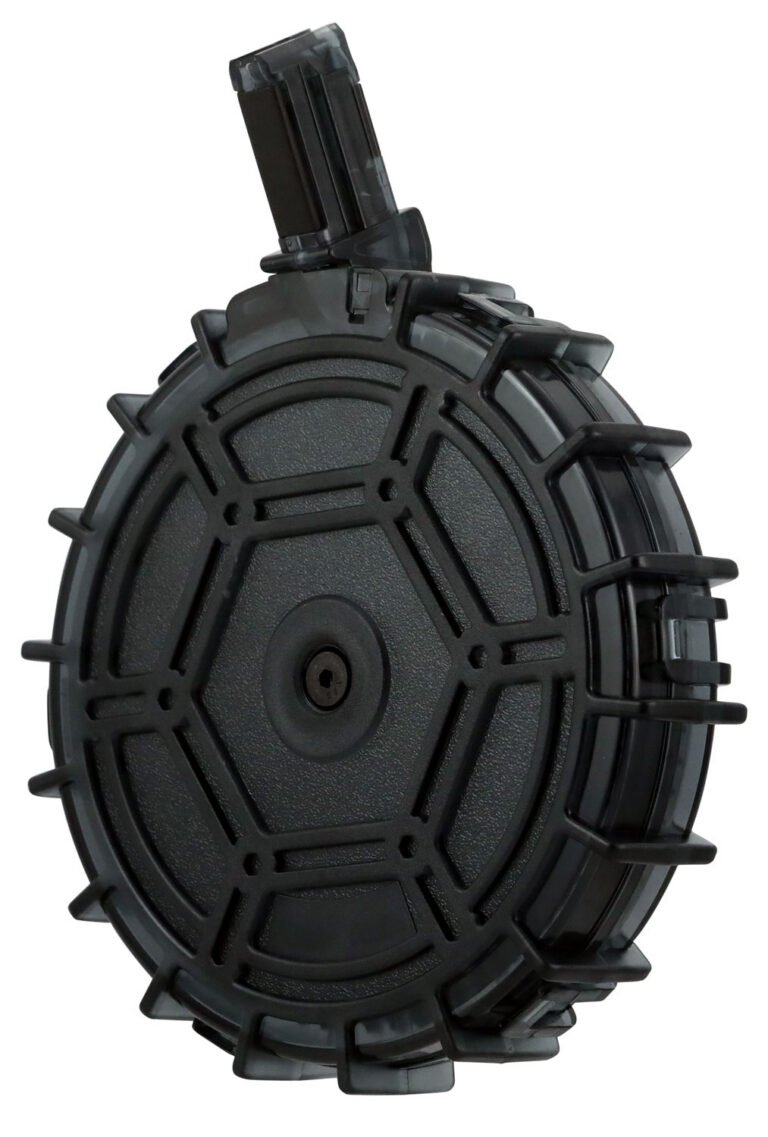 ProMag REMA4 Standard 70rd Drum 22 LR Fits Remington 597 Smoke Polycarbonate
