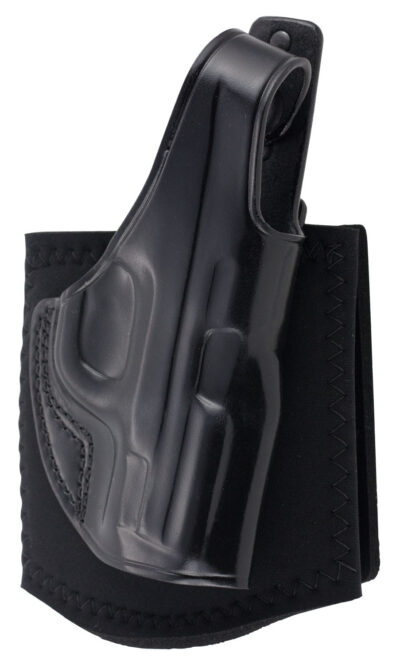 Galco AG652B Ankle Glove  Size Fits Ankles up to 13″ Black Leather Hook & Loop Fits S&W M&P Shield Fits S&W M&P Shield Plus Fits S&W M&P Shield 2.0 Right Hand