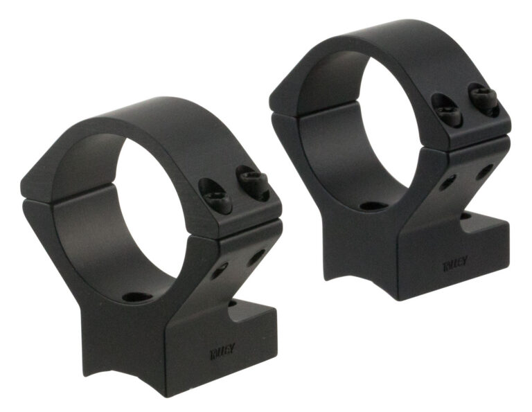 Talley 740725 Scope Mount/Ring Combo  Black Anodized 30mm Tube Savage Round Receiver with AccuTrigger (110 Series/A17/A22) Medium Rings