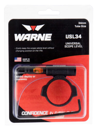 Warne USL34 Universal Scope Level 34mm Aluminum Black