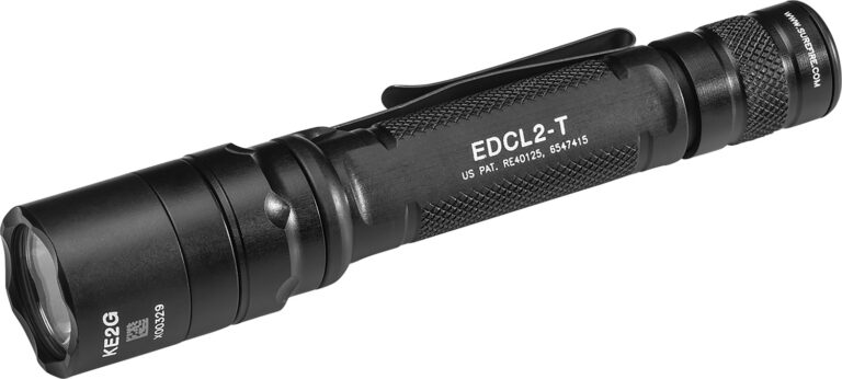 SureFire EDCL2T Everyday Carry Light 2 Black Anodized 5/1,200 Lumens White LED
