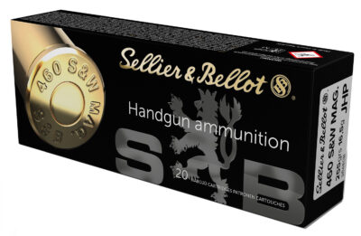 SELLIER & BELLOT 460 S&W MAG 255GR FMJ 20RD BOX 12 BOXES PER CASE