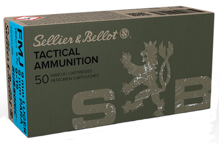 Sellier & Bellot SB9SUBB Handgun 9mm Luger Subsonic 150 gr Full Metal Jacket (F
