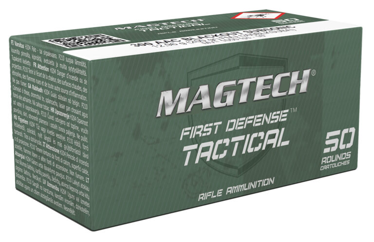 Magtech 300BLKSUBA First Defense Tactical 300 Blackout 200 gr Full Metal Jacket
