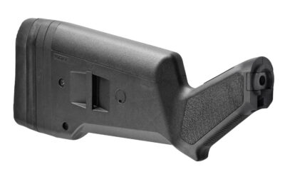 SGA® AMBIDEXTROUS BUTTSTOCK FOR MOSSBERG® 500/590 SGA BUTTSTOCK AMBIDEXTROUS FOR 12GA MOSSBERG 500/590 BLACK