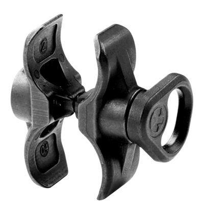 Magpul MAG493BLK Forward Sling Mount  made of Steel with Melonite Black Finish for Mossberg 590 & 590AL with Magpul SGA Stock