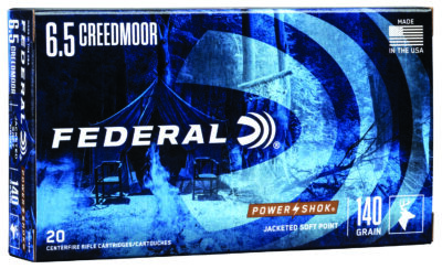 Federal 65CRDB Power-Shok  6.5Creedmoor 140gr Jacketed Soft Point 20 Per Box/10 Case