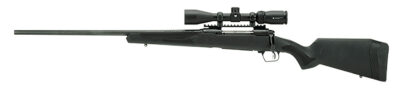 Savage Arms 57326 110 Apex Hunter XP 7mm Rem Mag 3+1 24″, Matte Black Metal, Synthetic Stock, Vortex Crossfire II 3-9x40mm Scope, Left Hand