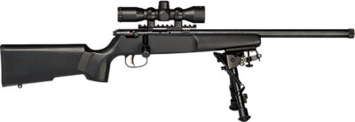 SAVAGE RASCAL 22 LR TARGET GVXP SCOPE & BIPOD 16 BBL TASCO SCOPE