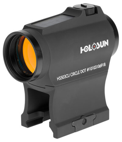 Holosun HS503CU HS503CU Black Anodized 1x 20mm 2 MOA Red Dot/65 MOA Red Circle Multi Reticle