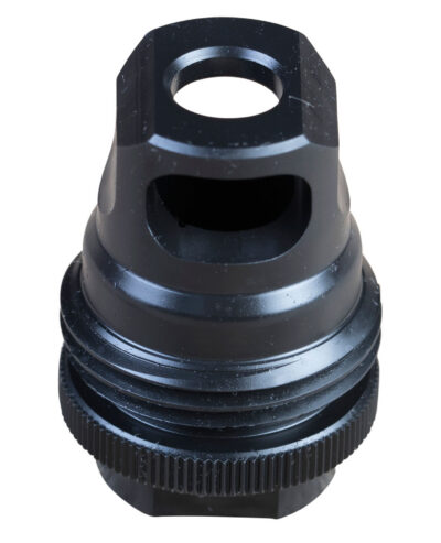 SilencerCo AC2628 ASR Muzzle Brake Black Steel 1/2″-28 Threads 9mm, Luger