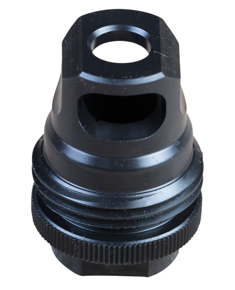 SilencerCo AC2628 ASR Muzzle Brake Black Steel 1/2"-28 Threads 9mm, Luger