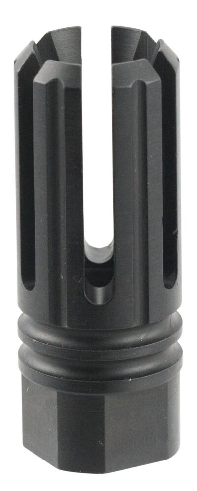 TacFire MZ10053BN 6 Prong Flash Hider Black Nitride Steel with 5/8″-24 tpi Threads, 2.22″ OAL & 0.87″ Diameter for 308 Win AR-10