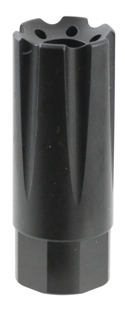 TacFire MZ10209MM Linear Compensator Black Nitride Steel with 1/2″-36 tpi Threads, 2.26″ OAL, 0.87″ Diameter & Forward Style for 9mm Luger AR-Platform
