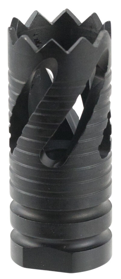 TacFire MZ10213B Thread Crown Muzzle Brake Black Oxide Steel with 5/8″-24 tpi Threads & 2.05″ OAL for 308 Win AR-10