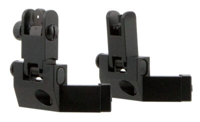 AR FRONT & REAR 45 DEGREE FLIP UP IRON SIGHTS/SPRING LOADED