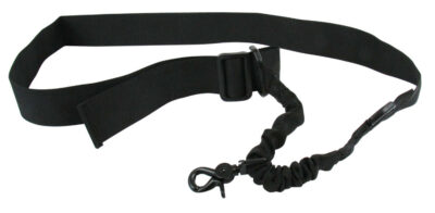 TacFire SL001B Single Point Sling Black Nylon 20″-30″ OAL Adjustable Double Bungee Rifle/Shotgun