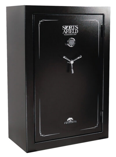 Sports Afield SECSA5940P Preserve SA5940P Keypad/Key Entry Black Textured Steel Holds 40 + 8 59″ H x 40″ W x 22″ D Fireproof- Yes