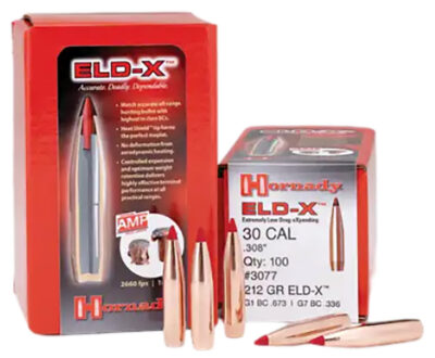 ELD-X 6.5MM (0.264”) RIFLE BULLETS ELD-X® 6.5MM CAL (0.264”) 143GR POLYMER TIP BOATTAIL 100/BOX