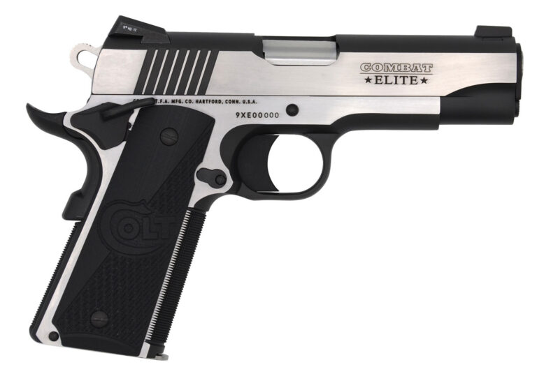 Colt Mfg O4080CE 1911 Combat Elite 45 ACP 4.25" 8+1 Two-Tone Elite Black G10 Hal