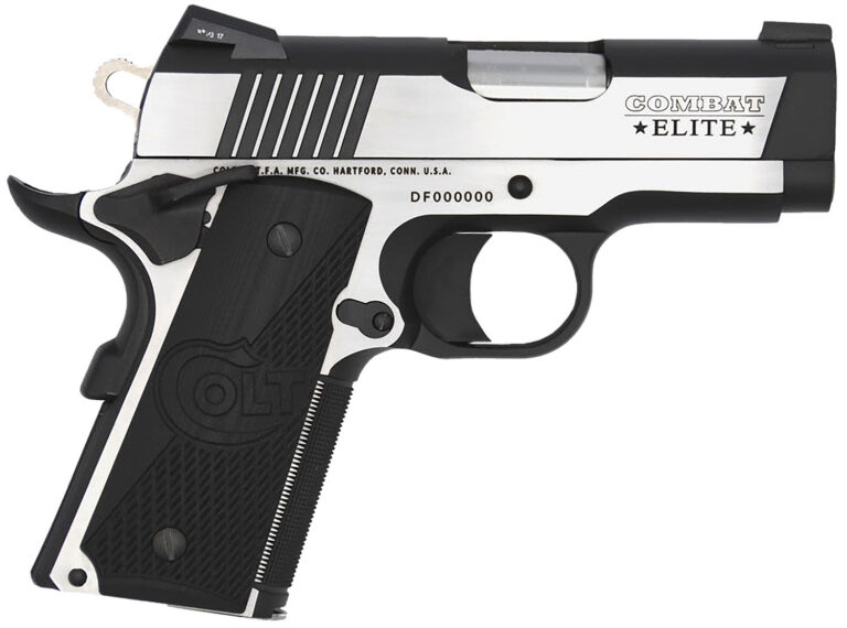 Colt Mfg O7082CE 1911 Combat Elite 9mm Luger 3" 8+1 Two-Tone Elite Black G10 Hal