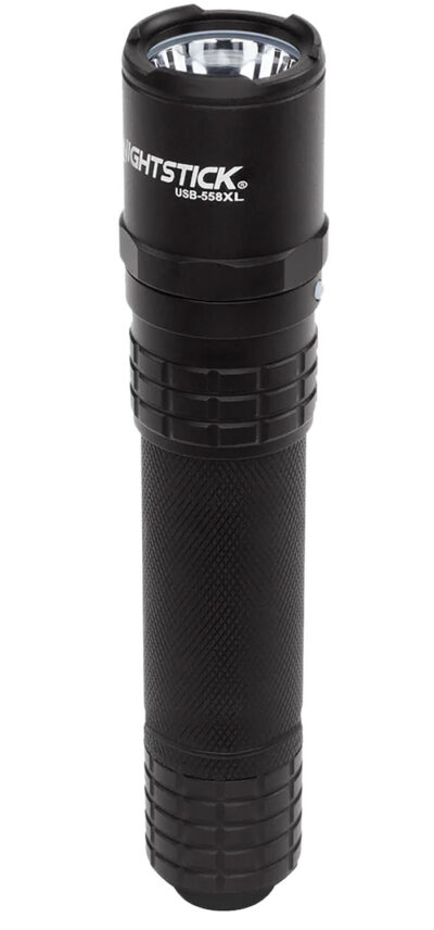Nightstick USB558XL USB Tactical Flashlight  Black Anodized 125/450/1100 Lumens White LED
